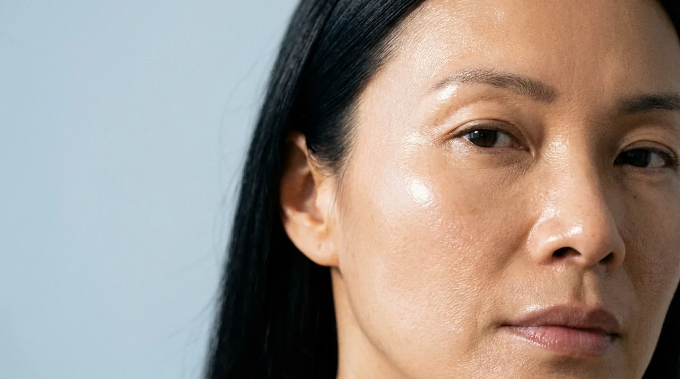 Mulher madura com pele vicosa representando a idade ideal para skinbooster