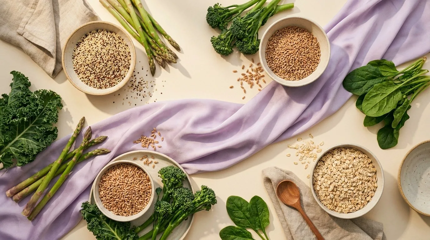 Alimentos fontes de silicio: cereais integrais e vegetais