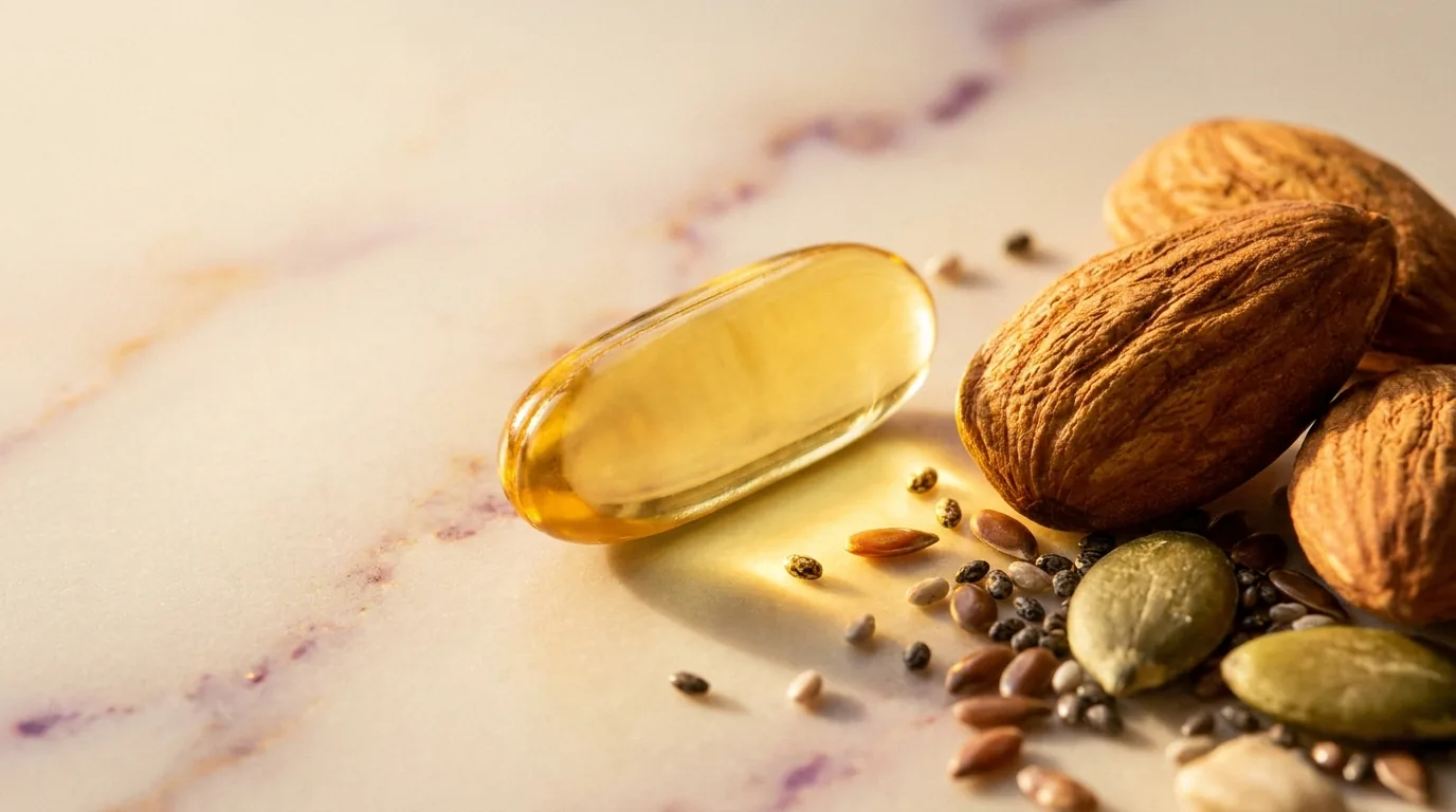 Capsula de vitamina E sem marca